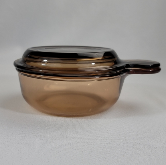 Corningware Visions Amber Glass V-150-B Grab-It Bowl - Picture 6 of 15